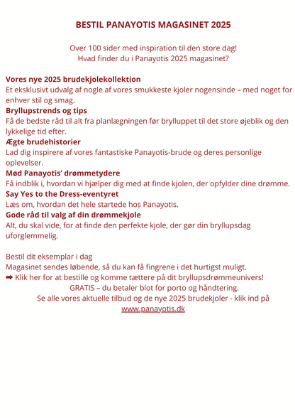 Gratis Brudekjolemagasin 2025 (Forudbestilling)