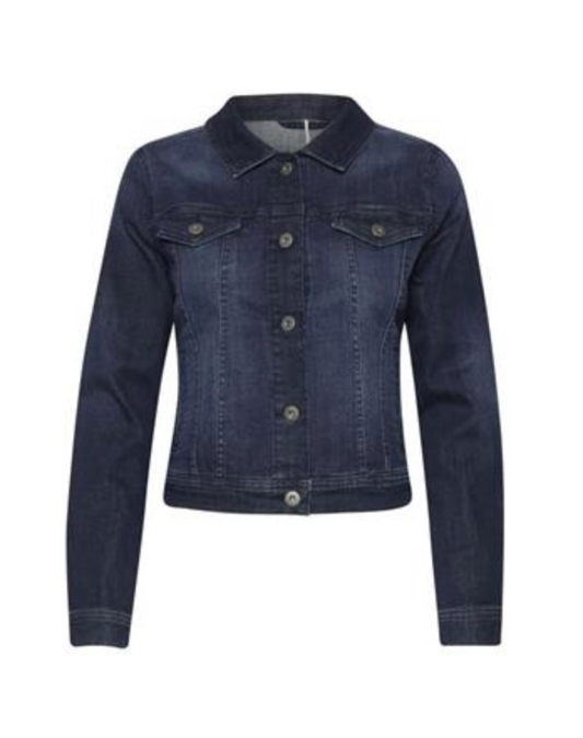 IHSTAMPE DENIM JAKKE, Dark Blue